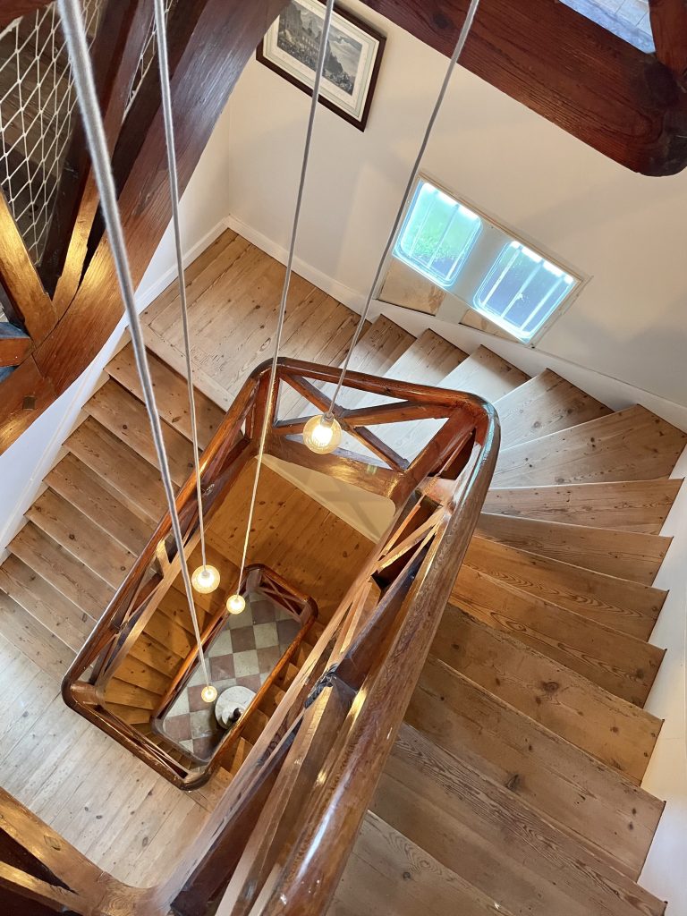 Escalier en colimaçon.